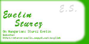 evelin sturcz business card